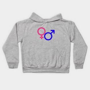 Male and Female Symbols Kids Hoodie